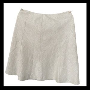 Vintage full faux linen spring skirt
